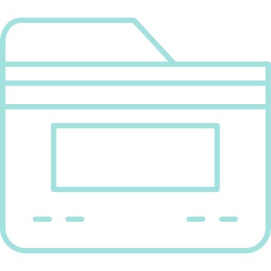 Kredi kartı vektör simgesi