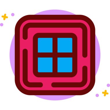 çikolata simge vektör çizim