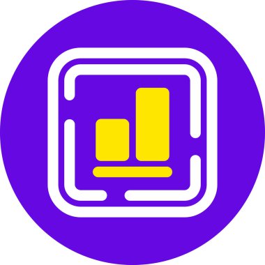 İş grafiği simgesinin vektör illüstrasyonu