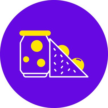 Peynir. Web simgesi basit tasarım