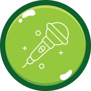 Mikrofonun vektör illüstrasyonu