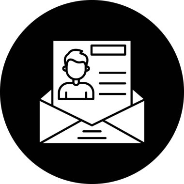 Zarf. Web simgesi basit illüstrasyon