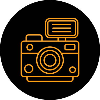 kamera simgesi vektör illüstrasyonu