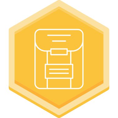 Çanta. Web simgesi basit illüstrasyon