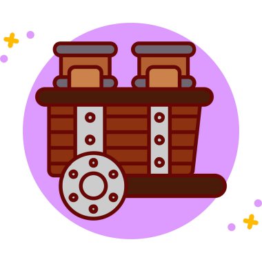 Modern b 'nin vektör çizimi trenin ikonundan yoksun