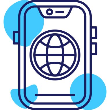 - Telefon. Web simgesi basit illüstrasyon