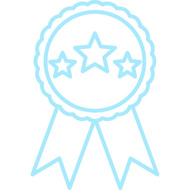 Madalya. Web simgesi basit illüstrasyon