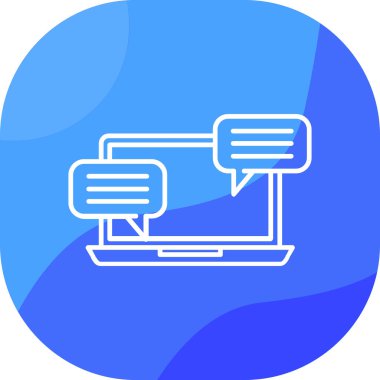 Sohbet mesajı. Basit tasarım