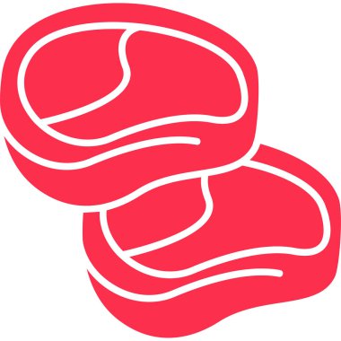 Yemek. Web simgesi basit illüstrasyon