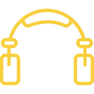 Kulaklık. Web simgesi basit illüstrasyon