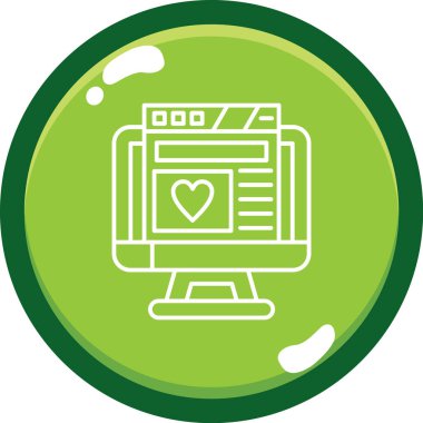 seo modern simgesinin vektör illüstrasyonu