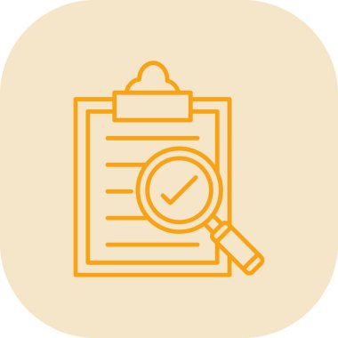 Kontrol listesi simgesi vektör illüstrasyonu