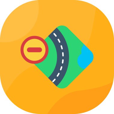 yol simgesi vektör illüstrasyonu