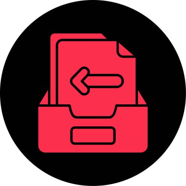 Dosya. Web simgesi basit illüstrasyon