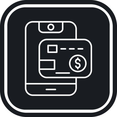 Vektör Mobil simge illüstrasyonu