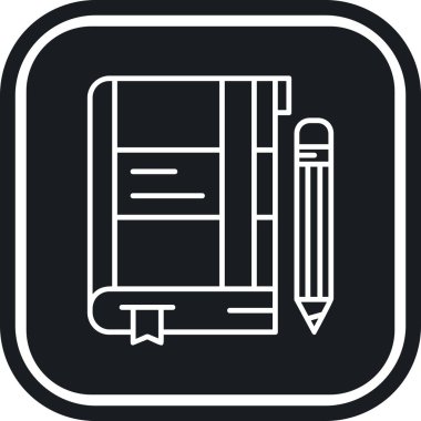 kitap simgesi vektör illüstrasyonu