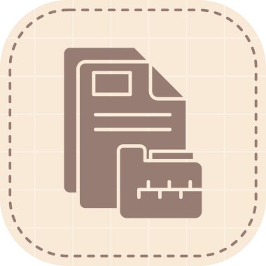 belge simgesi vektör illüstrasyonu