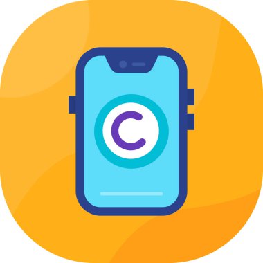 Smartphone Simgesi, vektör illüstrasyonu