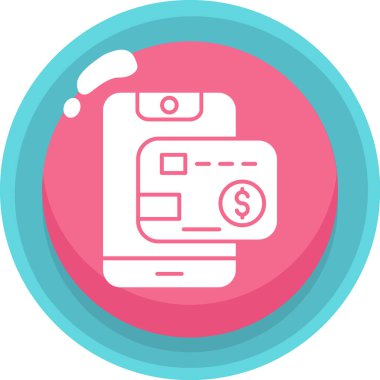 Kredi kartıyla. Basit resimleme