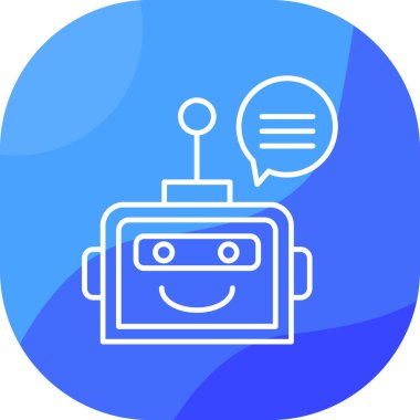 Sohbet simgesi vektör illüstrasyonu