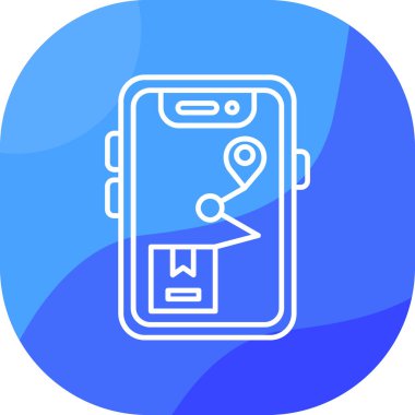 harita simgesi vektör illüstrasyonu