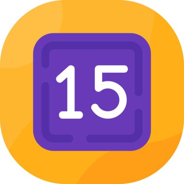 Takvim vektör simgesi modern illüstrasyon tasarımı