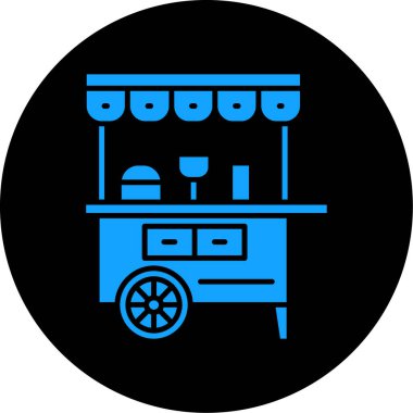 yiyecek ikonu vektör illüstrasyonu