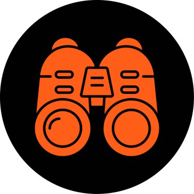 dürbün simgesi vektör illüstrasyonu