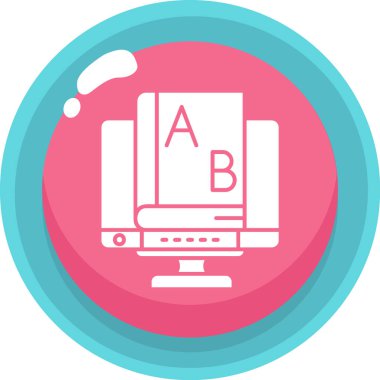 Bilgisayar. Web simgesi basit illüstrasyon