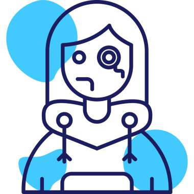 Ağlıyorum. Web simgesi basit illüstrasyon