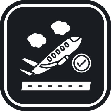 uçağın döndürülmüş simgesi