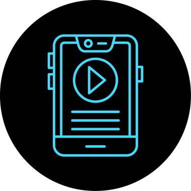 Akıllı telefon. Web simgesi basit illüstrasyon