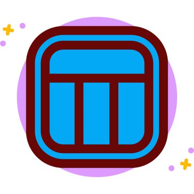 Çizgi film simgesinin vektör çizimi