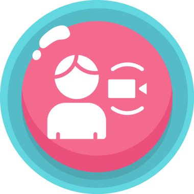 Konuş. Web simgesi vektör illüstrasyonu