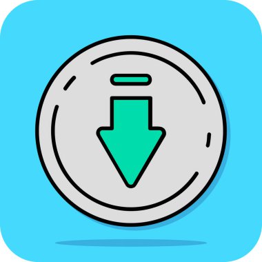 ok aşağı ok simgesi