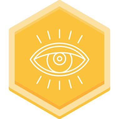 Göz simgesi vektör illüstrasyonu