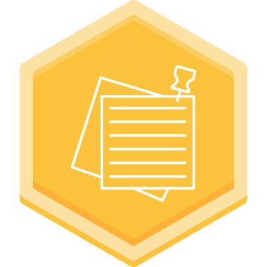 belge simgesi vektör illüstrasyonu