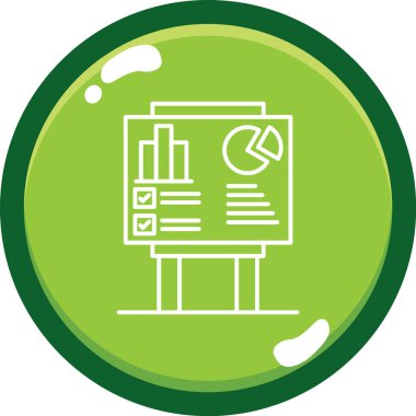 İş ve finans simgesinin vektör illüstrasyonu