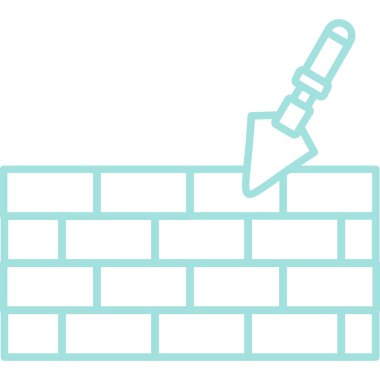 duvar simgesi vektör illüstrasyonu