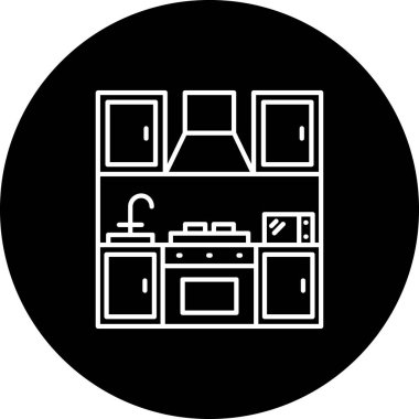 Bir mutfak simgesinin vektör çizimi