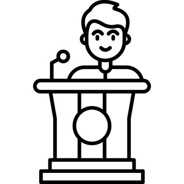 İş adamının vektör illüstrasyonu