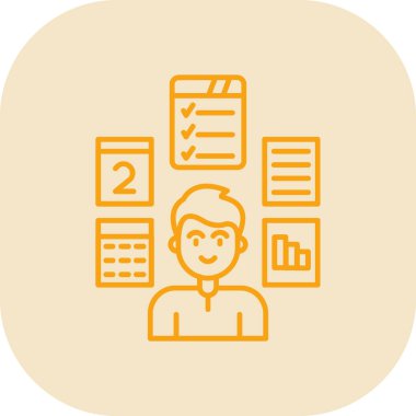 İş ve finans simgesinin vektör illüstrasyonu