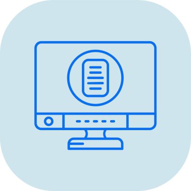 Bilgisayar. Web simgesi basit illüstrasyon