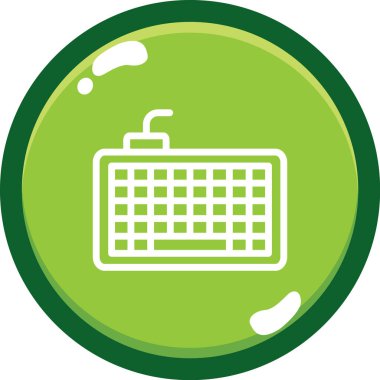 Klavye simgesi vektör illüstrasyonu