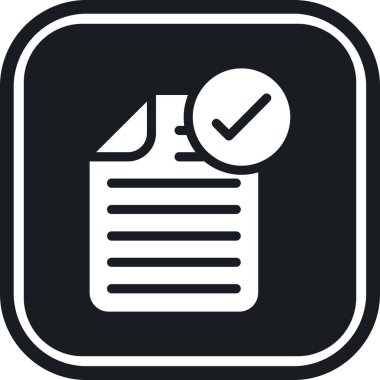 Kontrol listesi simgesi vektör illüstrasyonu