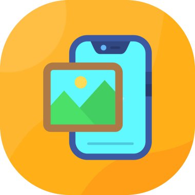 Harita simgesi çizimi olan akıllı telefon