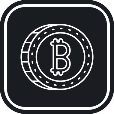 Bitcoin simgesi, basit tarzı
