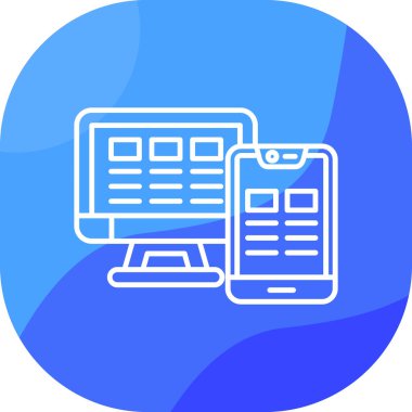 Web simgesi, haber vektör illüstrasyonu