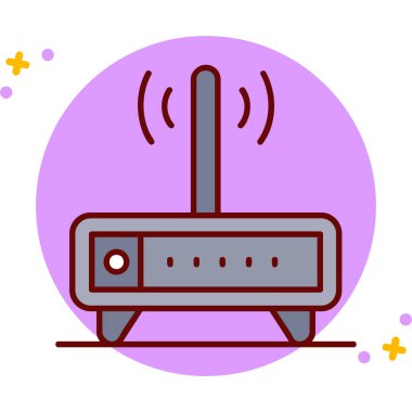 Yönlendirici. Web simgesi basit illüstrasyon