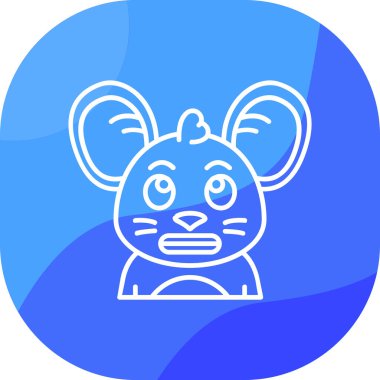 Hayvan. Web simgesi basit illüstrasyon